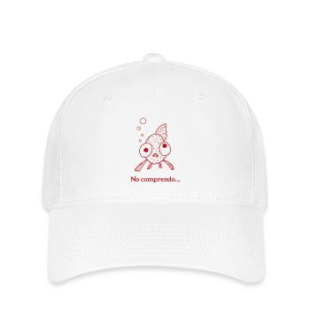 No comprendo Lustiges Fisch Shirt - Flexfit Cap - Weiß - Vorne