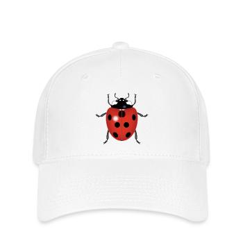 MARIENKÄFER - Flexfit Cap - Weiß - Vorne