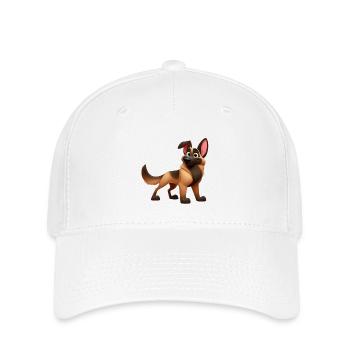 Malinois - Flexfit Cap - Weiß - Vorne