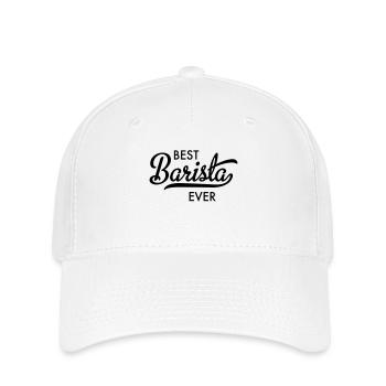 Best Barista ever - Flexfit Cap - Weiß - Vorne