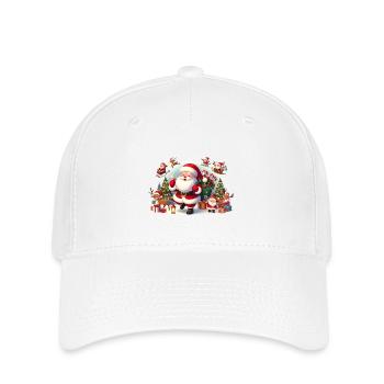 santa fun 6 - Casquette Flexfit - blanc - Devant