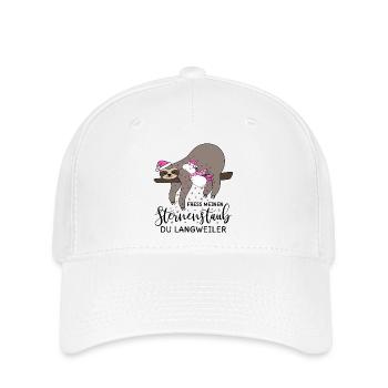 Paresseux licorne stardust noël hiver - Casquette Flexfit - blanc - Devant