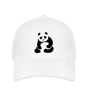 Panda Bär Panda Baby - Flexfit Cap - Weiß - Vorne
