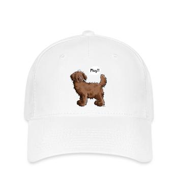 Play Neufundländer - Flexfit Cap - Weiß - Vorne
