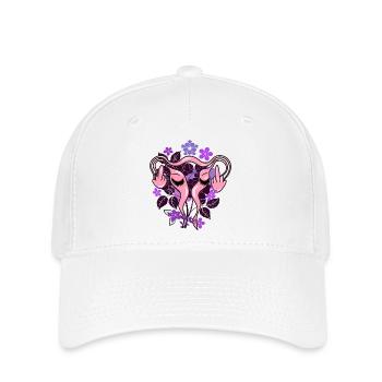 Fleurs Utérus Pro-Choix - Casquette Flexfit - blanc - Devant