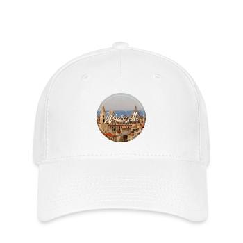 Marseille Stadtansicht Script - Flexfit Cap - Weiß - Vorne