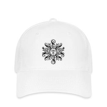 Soleil Tribal Mehndi Mandala - Casquette Flexfit - blanc - Devant
