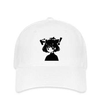Girl japanese style comic - Flexfit Cap - white - Front