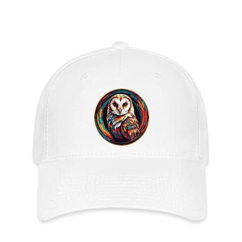 Colorful portrait of a barn owl - Flexfit Cap - white - Front