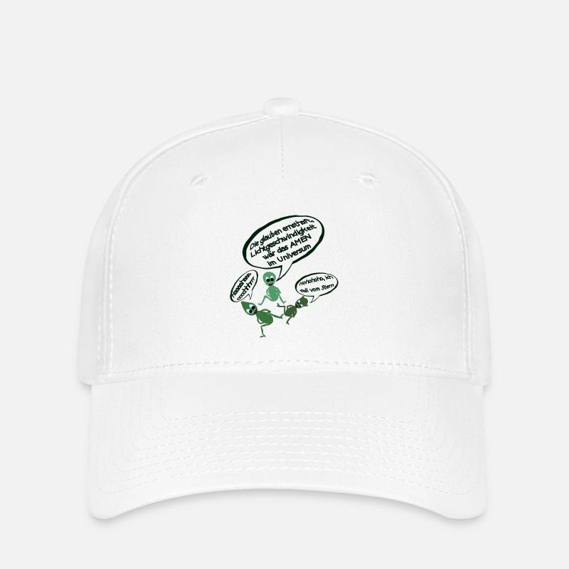 Lachende Aliens - Flexfit Cap - Weiß