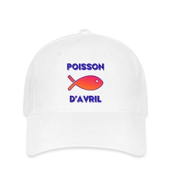 FISH. APRIL FOOL - Flexfit Cap - white - Front