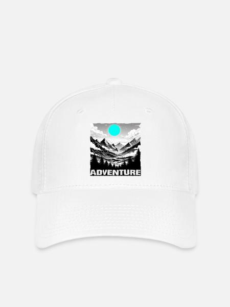 Adventure - Flexfit Cap - Weiß