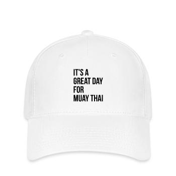 Muay Thaï - Casquette Flexfit - blanc - Devant