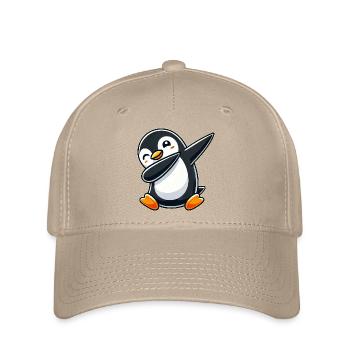 Penguin Dab A Cool Dancing Penguin Dabbing D - Casquette Flexfit - kaki - Devant