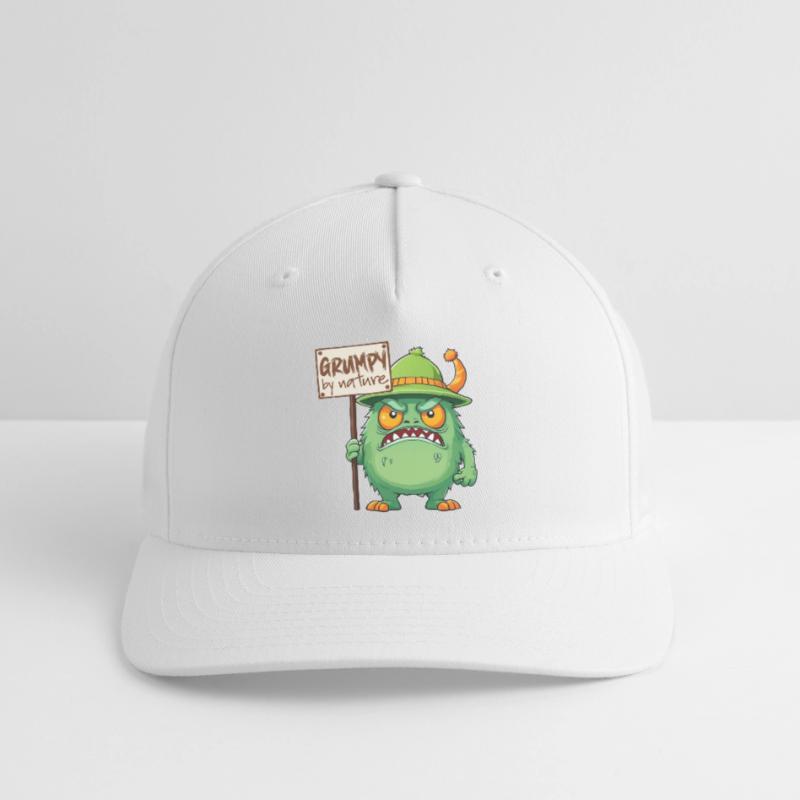 Funny monster grumpy grumpy bad-tempered Flexfit Cap