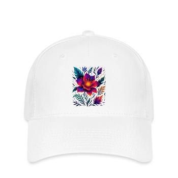Floraison électrique - Casquette Flexfit - blanc - Devant