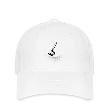 Windsurfers on points wave - Flexfit Cap - white - Front