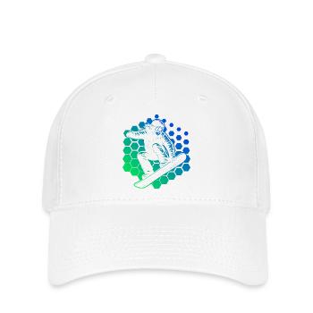 Frisches Snowboard Motiv für Snowboard - Flexfit Cap - Weiß - Vorne