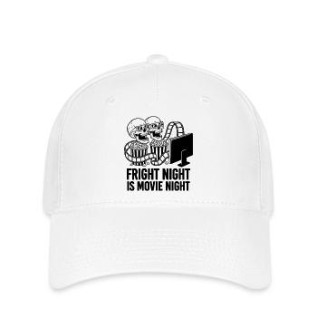 Fright Night Horror Movie Night Design - Flexfit Cap - white - Front