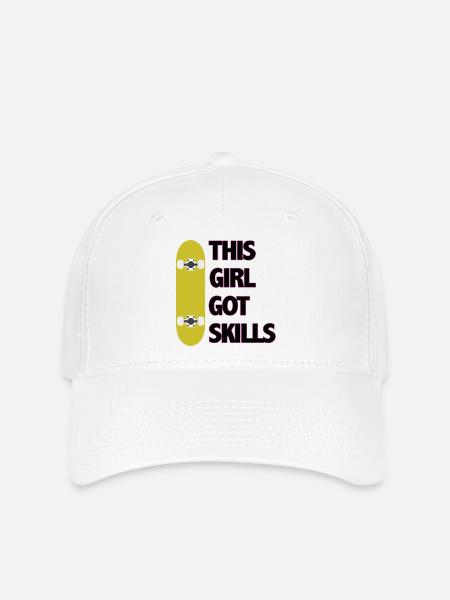 Dieses Mädchen hat Fähigkeiten - Flexfit Cap - Weiß
