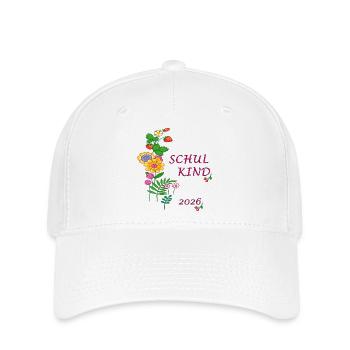 Schulkind  2026 - Flexfit Cap - Weiß - Vorne