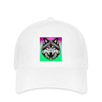 Loup - Casquette Flexfit - blanc - Devant