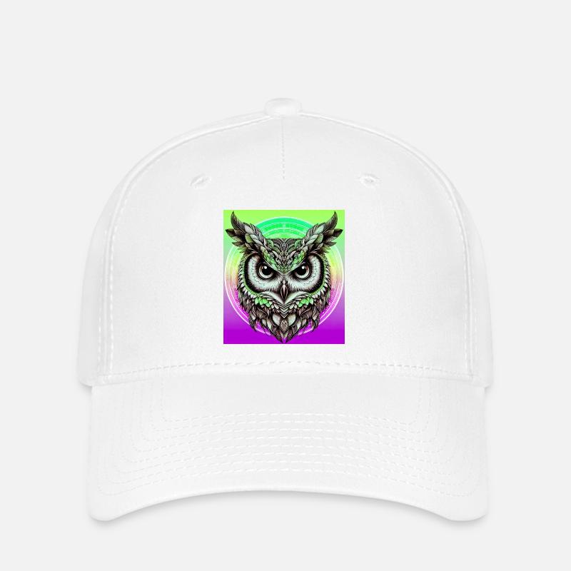 owl - Flexfit Cap - white