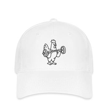 weightlifting - Flexfit Cap - white - Front