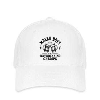 Championnats de journée Malle 2026 des garçons de Malle 2026 - Casquette Flexfit - blanc - Devant