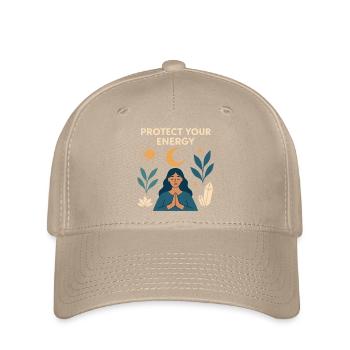 Schutz deiner Energie – Meditative Kraft - Flexfit Cap - Khaki - Vorne