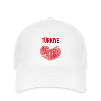 TÜRKEI TÜRKIYE TÜRKISCHE Europa Sport Fan - Flexfit Cap - Weiß - Vorne