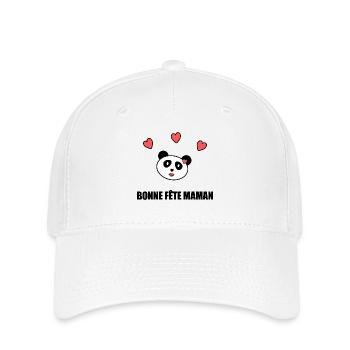 MOTHER'S DAY. HAPPY MOTHER'S DAY. MOM - Flexfit Cap - white - Front