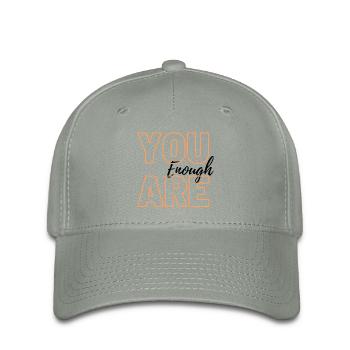 You are enough - Flexfit Cap - Grüngrau - Vorne
