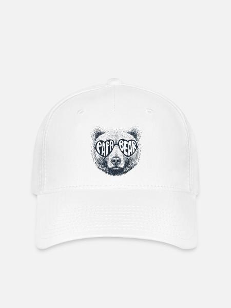 Bär papa - Flexfit Cap - Weiß