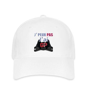 J'peux pas j'ai GP (Ducat M,M) - Casquette Flexfit - blanc - Devant