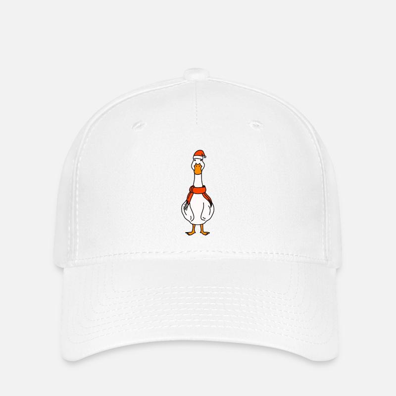 Canard de Noël - Casquette Flexfit - blanc