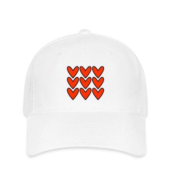 VALENTINSTAG. Junggesellinnenabschied. ICH LIEBE DICH. ICH LIEBE DICH. LIEBE - Flexfit Cap - Weiß - Vorne
