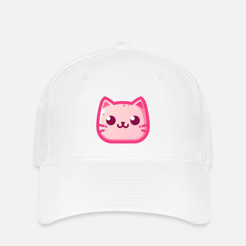 Cute Cat - Flexfit Cap - white