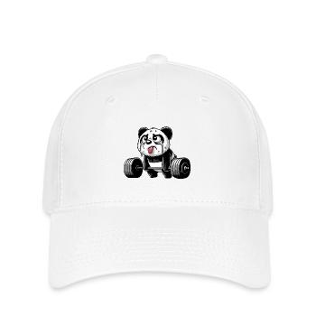 Panda Strength Training: Humorous - Flexfit Cap - white - Front