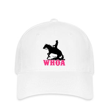 Whoa Cowgirl - Flexfit Cap - Weiß - Vorne