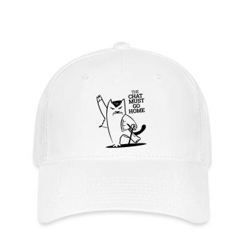 Chat Must Go Home - Casquette Flexfit - blanc - Devant