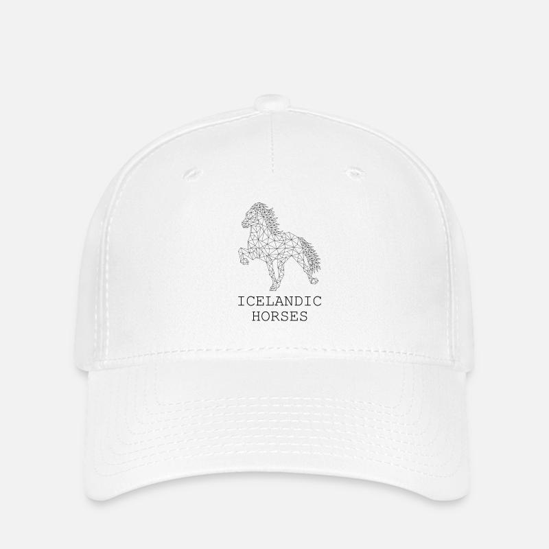 Geometischer Isländer2 - Flexfit Cap - Weiß