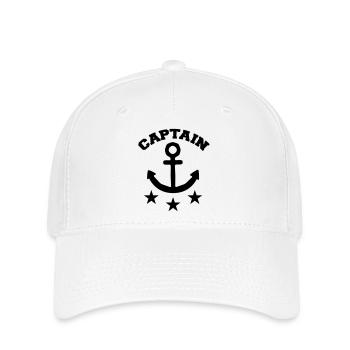 Captain - Flexfit Cap - white - Front