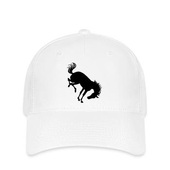 Cheval ruant - Casquette Flexfit - blanc - Devant