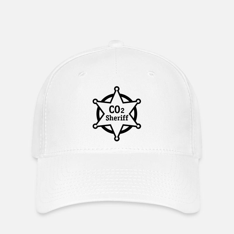 co2 sheriff - Flexfit Cap - white