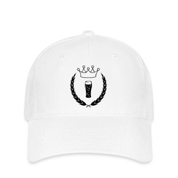 bier_symbol_01 - Flexfit Cap - Weiß - Vorne