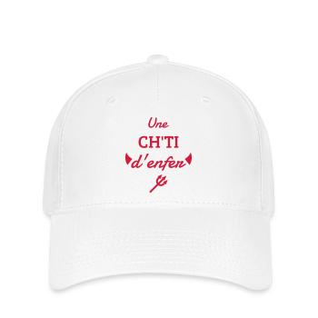 Ch'ti / Nord / Chti / Ch'ti mi / Nordiste - Casquette Flexfit - blanc - Devant