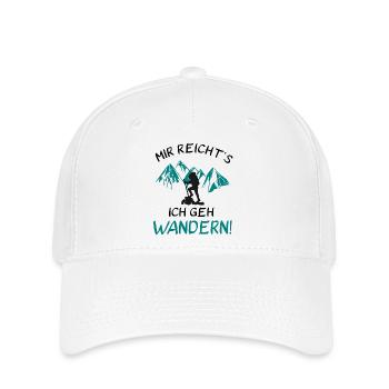 Mir reicht's - Ich geh Wandern! - Flexfit Cap - Weiß - Vorne