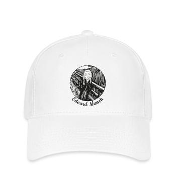 der Schrei tshirt - Flexfit Cap - Weiß - Vorne