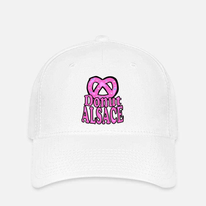Alsace Donut Pretzel - Flexfit Cap - white
